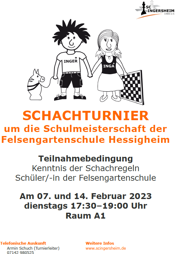 Ausschreibung Turnier der Felsengartenschule Hessigheim 2023